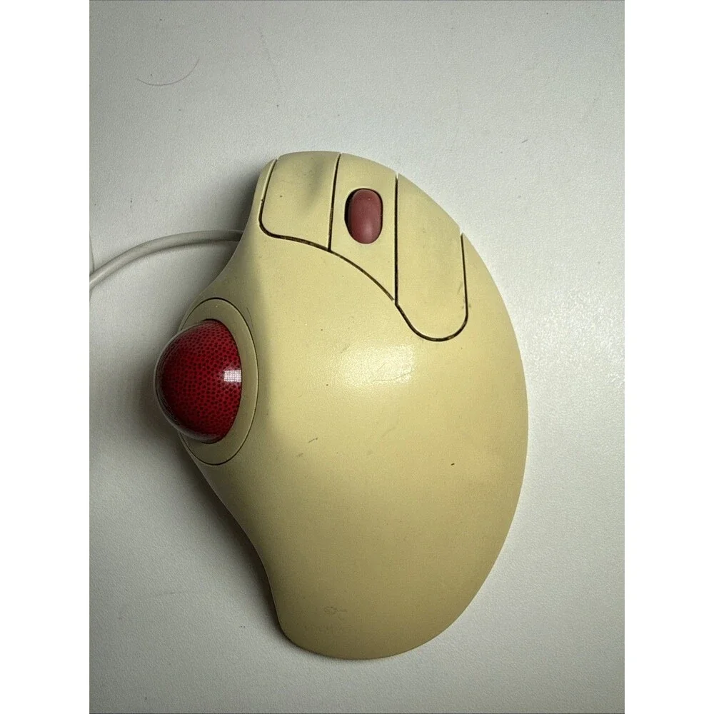 Logitech TrackMan Marble Wheel T-BB13 Trackball Mouse PS/2 USB Adapter Tested
